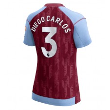 Aston Villa Diego Carlos #3 Hemmatröja Dam 2023-24 Korta ärmar